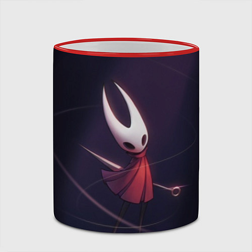 Кружка цветная Hollow Knight / 3D-Красный кант – фото 2