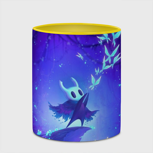 Кружка цветная Hollow Knight / 3D-Белый + желтый – фото 2