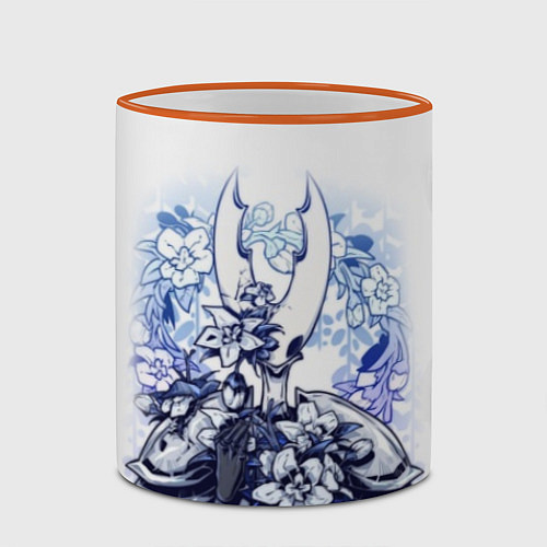 Кружка цветная Hollow Knight / 3D-Оранжевый кант – фото 2