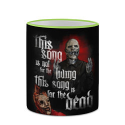 Кружка 3D Slipknot: This Song, цвет: 3D-светло-зеленый кант — фото 2