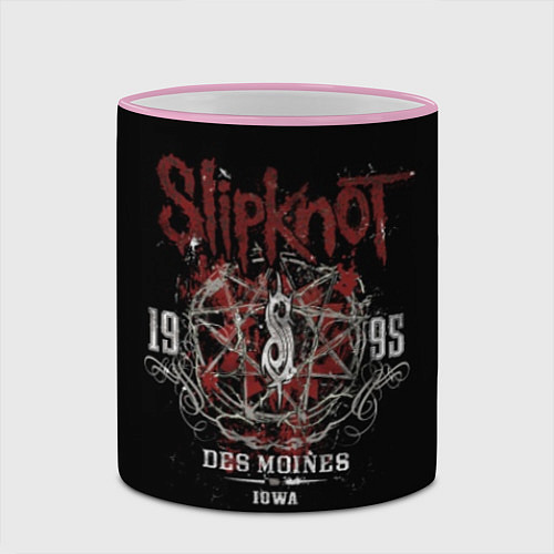 Кружка цветная Slipknot 1995 / 3D-Розовый кант – фото 2