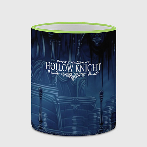 Кружка цветная Hollow Knight: Darkness / 3D-Светло-зеленый кант – фото 2