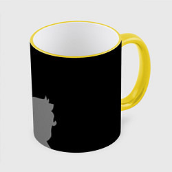 Кружка 3D Сборная Финляндии, цвет: 3D-желтый кант