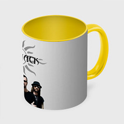Кружка 3D Godsmack, цвет: 3D-белый + желтый