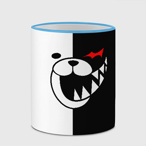 Кружка цветная MONOKUMA / 3D-Небесно-голубой кант – фото 2