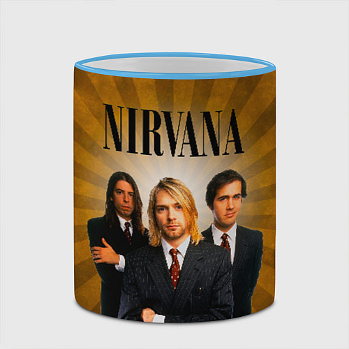 Кружка цветная Nirvana / 3D-Небесно-голубой кант – фото 2