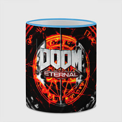 Кружка 3D DOOM ETERNAL, цвет: 3D-небесно-голубой кант — фото 2