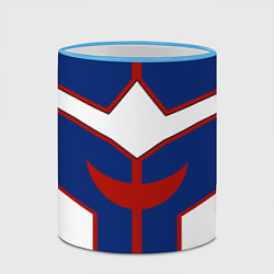 Кружка 3D ALL MIGHT MY HERO ACADEMIA MHA МОЯ ГЕРОЙСКАЯ АКАДЕ, цвет: 3D-небесно-голубой кант — фото 2