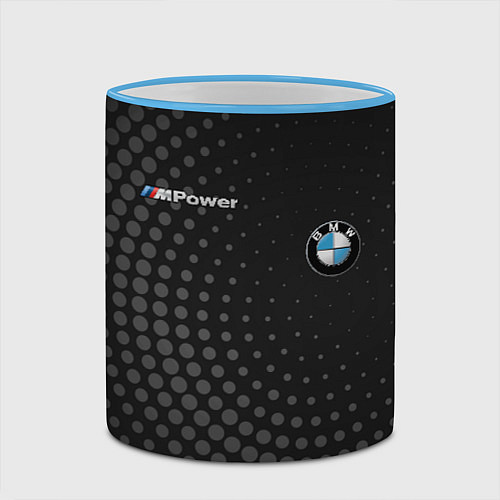 Кружка цветная BMW / 3D-Небесно-голубой кант – фото 2