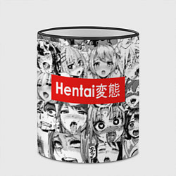 Кружка 3D Hentai - collage, цвет: 3D-черный кант — фото 2