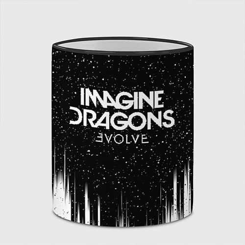 Кружка цветная IMAGINE DRAGONS / 3D-Черный кант – фото 2
