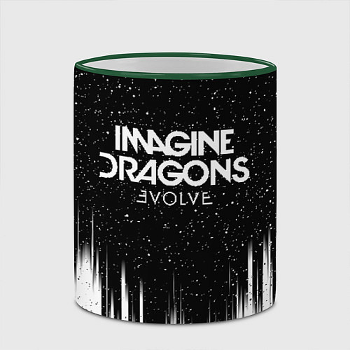Кружка цветная IMAGINE DRAGONS / 3D-Зеленый кант – фото 2