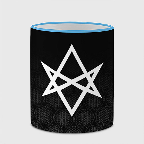Кружка цветная BRING ME THE HORIZON / 3D-Небесно-голубой кант – фото 2