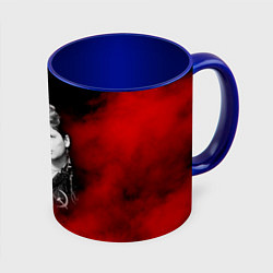 Кружка 3D Сектор Газа, цвет: 3D-белый + синий