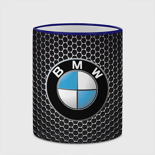 Кружка цветная BMW РЕДАЧ / 3D-Синий кант – фото 2