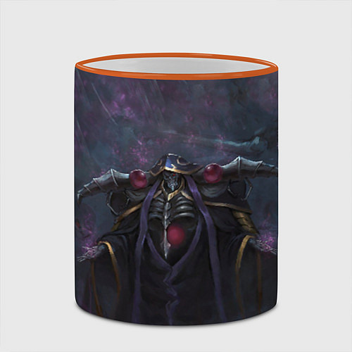 Кружка цветная Overlord / 3D-Оранжевый кант – фото 2