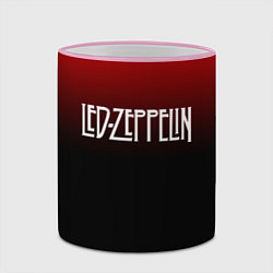 Кружка 3D Led Zeppelin, цвет: 3D-розовый кант — фото 2
