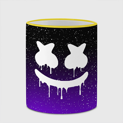 Кружка цветная MARSHMELLO / 3D-Желтый кант – фото 2