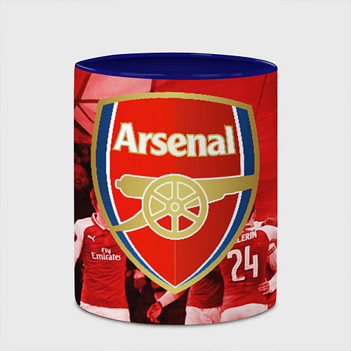 Кружка цветная Arsenal / 3D-Белый + синий – фото 2