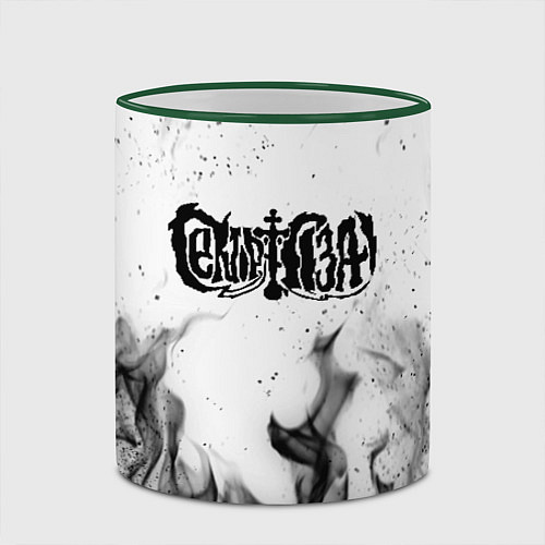 Кружка цветная СЕКТОР ГАЗА / 3D-Зеленый кант – фото 2