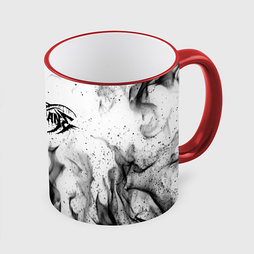 Кружка цветная GHOSTEMANE / 3D-Красный кант – фото 1