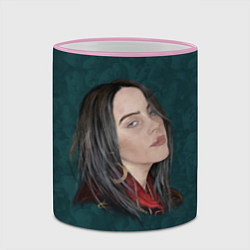 Кружка 3D Billie Eilish, цвет: 3D-розовый кант — фото 2