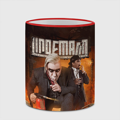 Кружка цветная LINDEMANN: Skills in Pills / 3D-Красный кант – фото 2