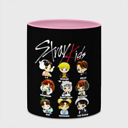 Кружка 3D Stray Kids, цвет: 3D-белый + розовый — фото 2