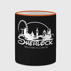 Кружка 3D Sherlock, цвет: 3D-оранжевый кант — фото 2