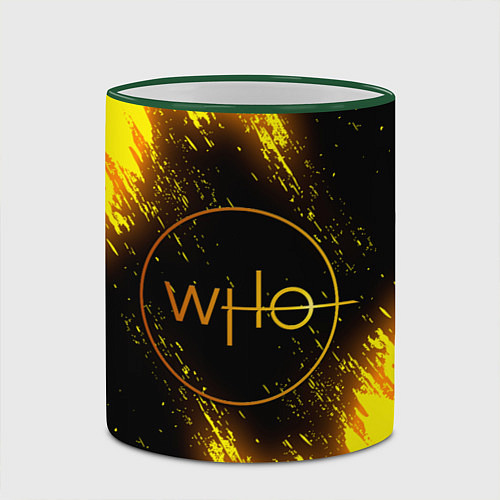 Кружка цветная DOCTOR WHO / 3D-Зеленый кант – фото 2