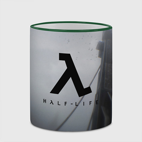 Кружка цветная Half Life / 3D-Зеленый кант – фото 2