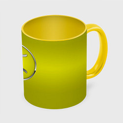 Кружка 3D Gemini Близнецы, цвет: 3D-белый + желтый