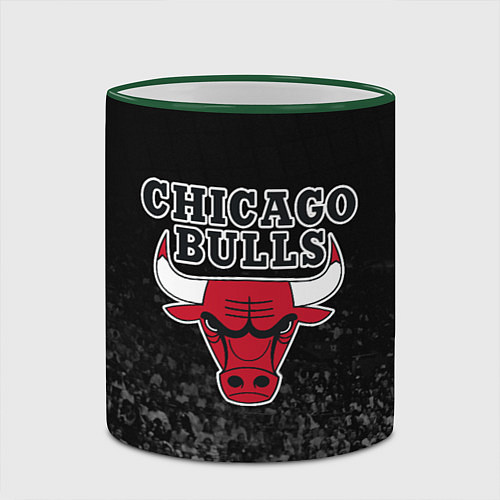 Кружка цветная CHICAGO BULLS / 3D-Зеленый кант – фото 2