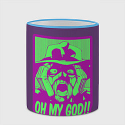 Кружка 3D Oh my good!!, цвет: 3D-небесно-голубой кант — фото 2