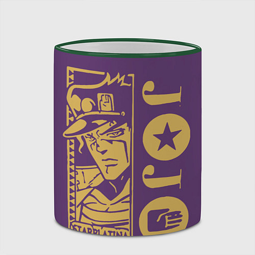 Кружка цветная JoJo Bizarre Adventure / 3D-Зеленый кант – фото 2