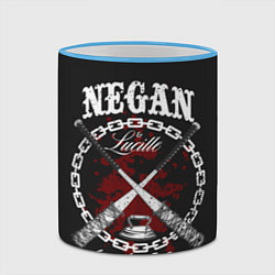 Кружка 3D The Walking Dead Negan, цвет: 3D-небесно-голубой кант — фото 2