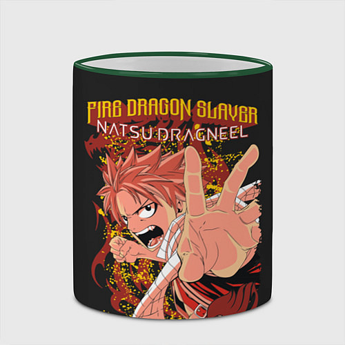 Кружка цветная Fairy Tail / 3D-Зеленый кант – фото 2