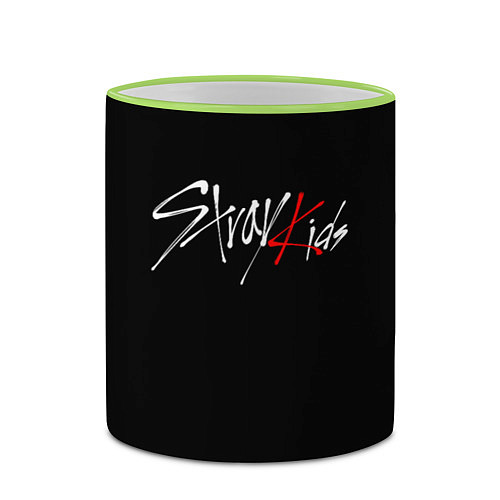 Кружка цветная STRAY KIDS / 3D-Светло-зеленый кант – фото 2