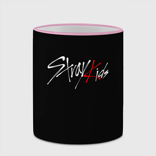 Кружка цветная STRAY KIDS / 3D-Розовый кант – фото 2