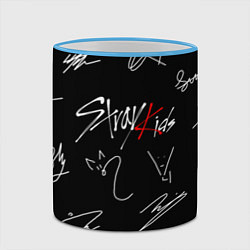Кружка 3D STRAY KIDS, цвет: 3D-небесно-голубой кант — фото 2