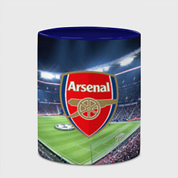 Кружка 3D FC Arsenal, цвет: 3D-белый + синий — фото 2