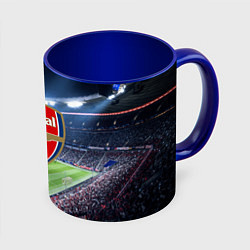 Кружка 3D FC Arsenal, цвет: 3D-белый + синий