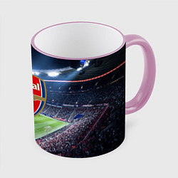 Кружка 3D FC Arsenal, цвет: 3D-розовый кант