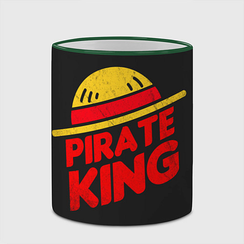 Кружка цветная One Piece Pirate King / 3D-Зеленый кант – фото 2