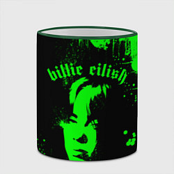 Кружка 3D Billie eilish, цвет: 3D-зеленый кант — фото 2