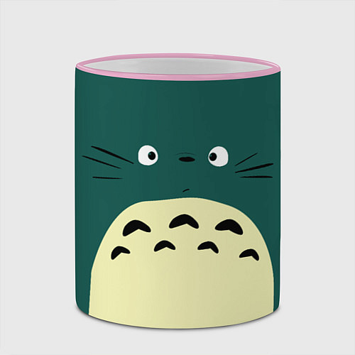 Кружка цветная Totoro / 3D-Розовый кант – фото 2