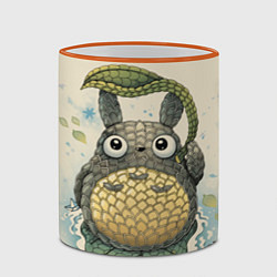 Кружка 3D My Neighbor Totoro, цвет: 3D-оранжевый кант — фото 2