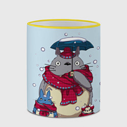 Кружка 3D Мой сосед Тоторо, цвет: 3D-желтый кант — фото 2