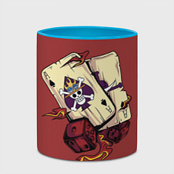 Кружка 3D One Piece, цвет: 3D-белый + небесно-голубой — фото 2