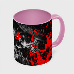 Кружка 3D АлисА, цвет: 3D-белый + розовый